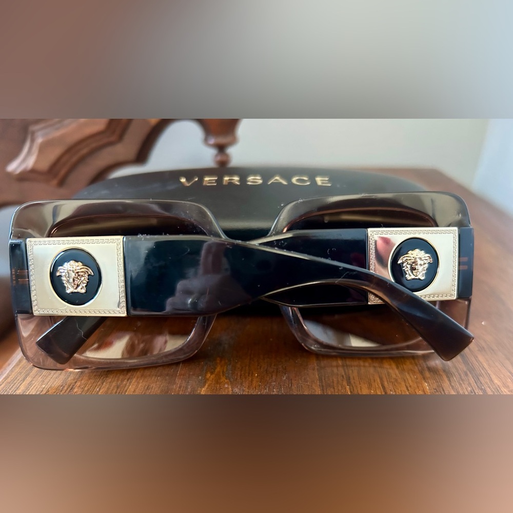 Versace 4405 Brown Square Gradient Sunglasses - image 3